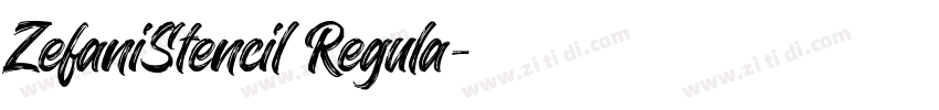 ZefaniStencil Regula字体转换